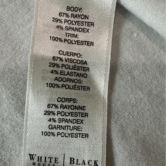 White House Black Market Asymmetrical Sleeveless Top Size Small White - Picture 5 of 8